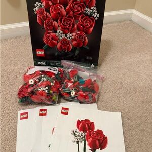 Lego Red Rose Bouquet Building Set